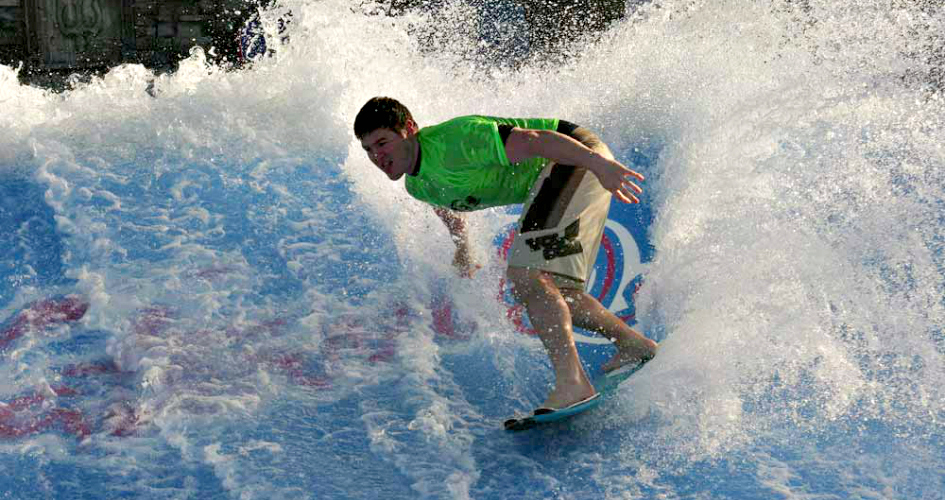Flow Rider simulates surfing at Waterville park in Gulf Shores